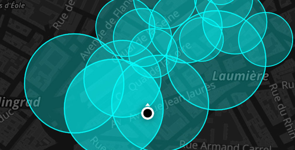 Carte d’un parcours sonore Soundways