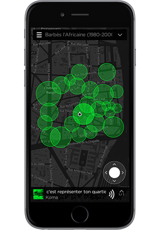 Application Barbès Beats sur iPhone